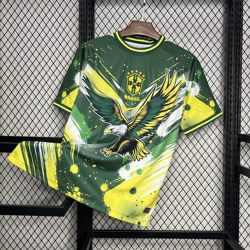 Maillot Brésil Concept Vert Jaune Aigle